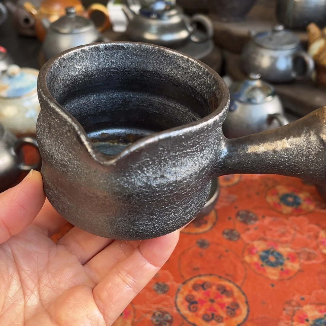 柴烧茶器主人杯杯柴烧