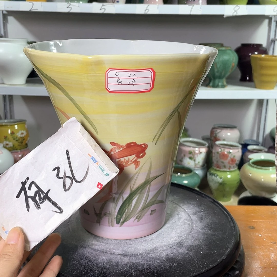 景德镇陶瓷花盆微瑕165