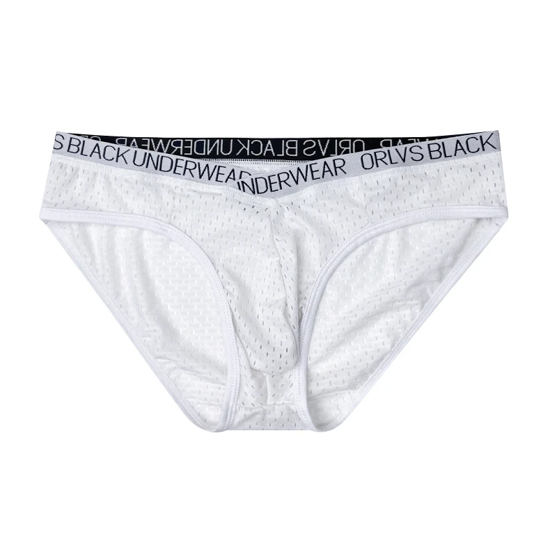 网孔V型细腰男士三角裤简约纯色透气速干内裤男裤衩OR6299