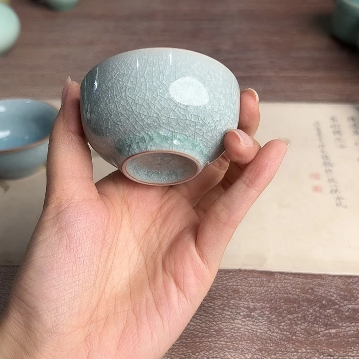 龙泉云间青瓷小米茶器