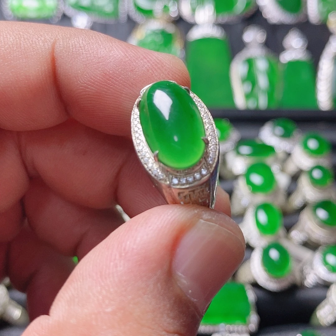 翡翠银S925镶嵌颈饰