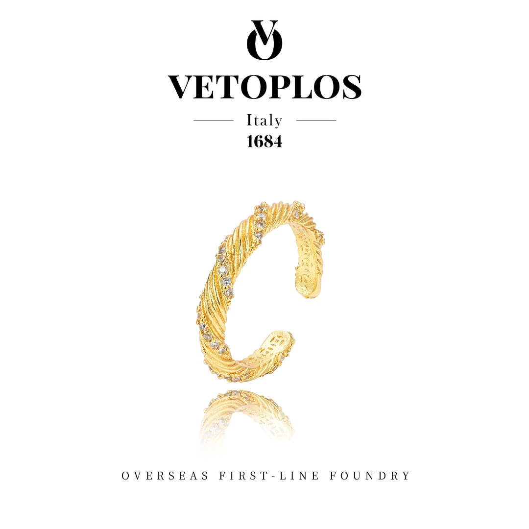 VETOPLOS★公主游园 宫廷风重工开口戒指 G0243