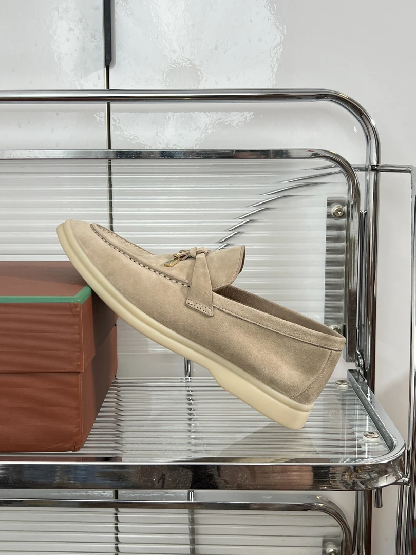 LP老钱手工鞋百搭舒适真皮透气一脚蹬软底乐福鞋男女鞋lp乐福鞋