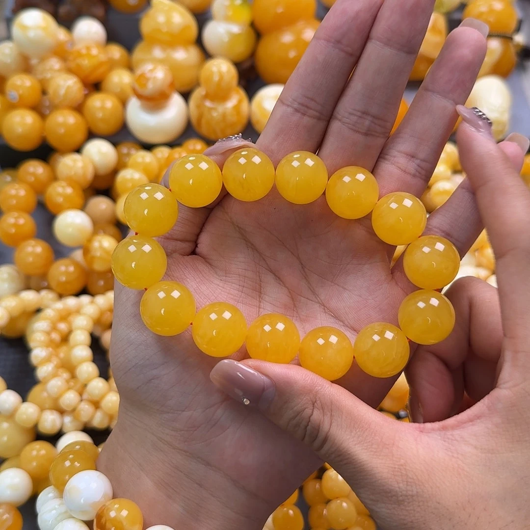 蜜蜡未镶嵌珠宝奇石同料17mm