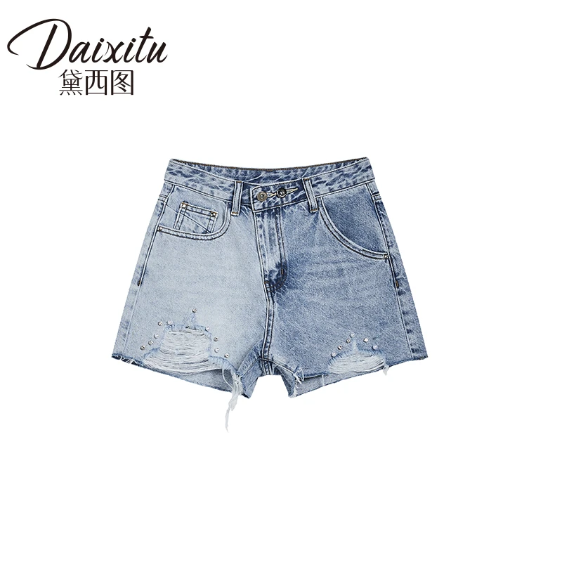 女士夏季设计感牛仔短裤-10T421DK0001