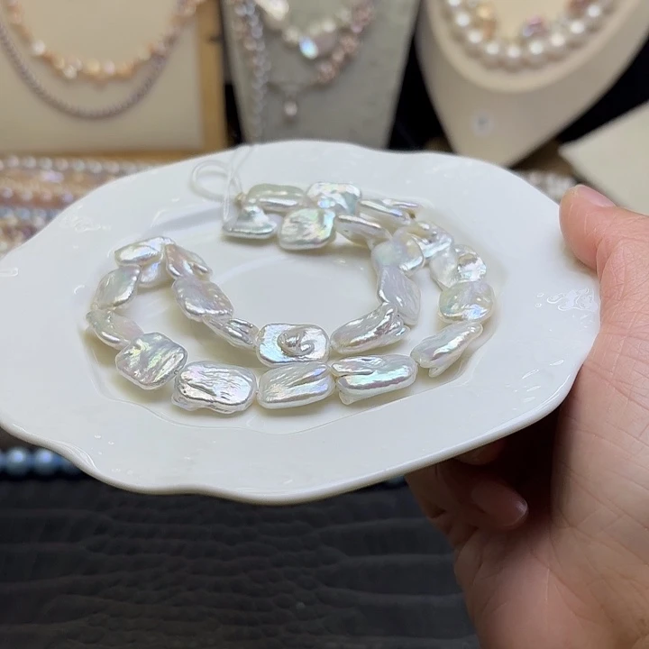 银S925镶嵌颈饰淡水珍珠