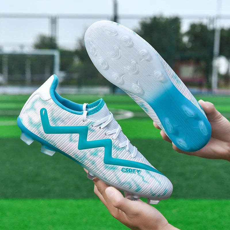 潮兽岛正品足球鞋AG长钉男款成人儿童学生碎钉比赛训练鞋专业刺客