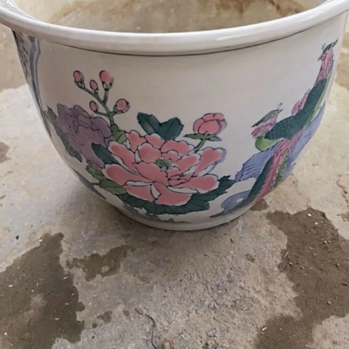 红陶珍*瓷器花盆