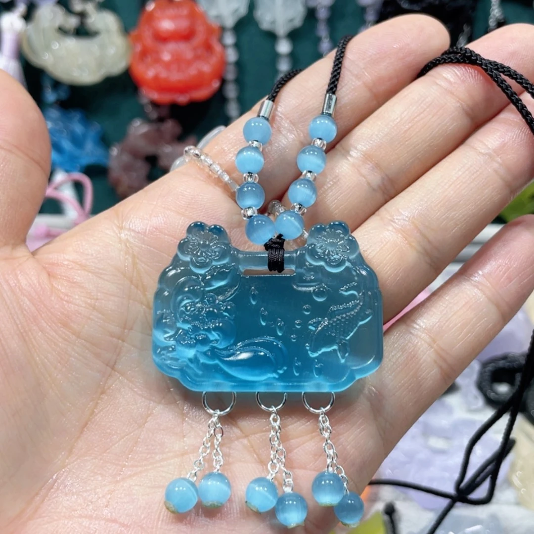 【闪购商品】未镶嵌岫玉颈饰21猫眼项链