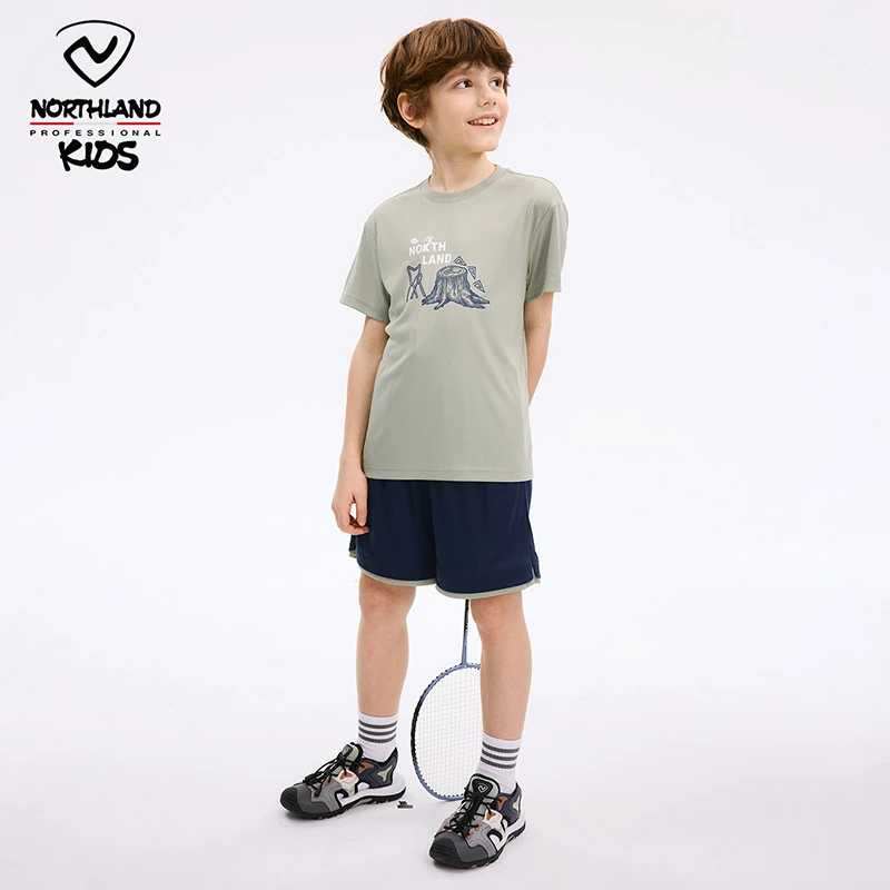 诺诗兰童装男童25夏季中大童吸湿速干运动两件套训练服CO140293