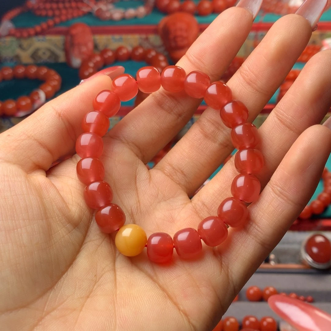 未镶嵌手串南红玛瑙