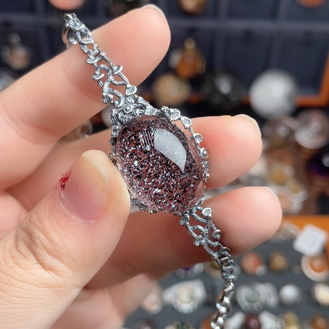 水晶手链银S925镶嵌J****r