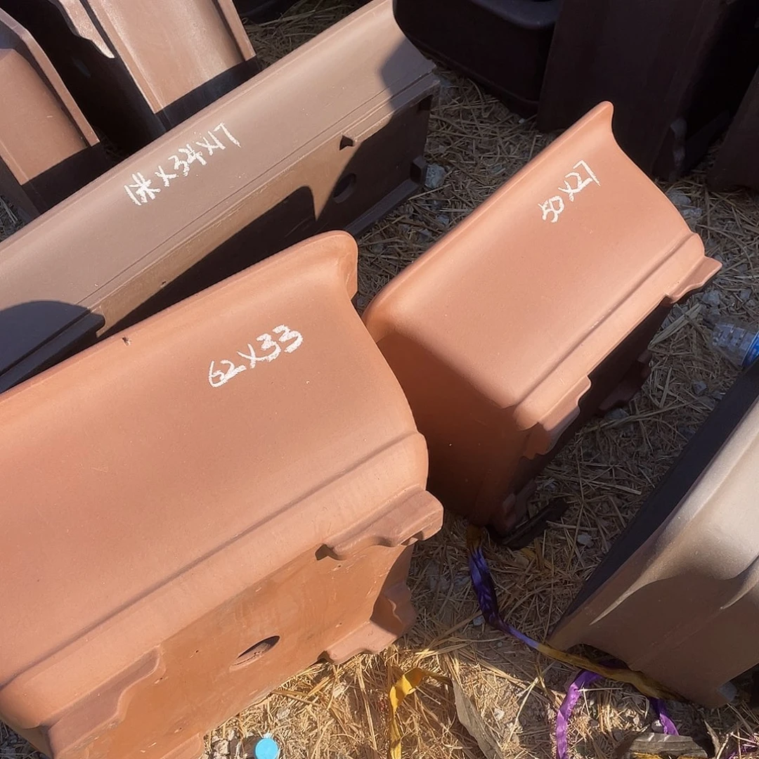 紫砂一组两只方盆送一个精品盆