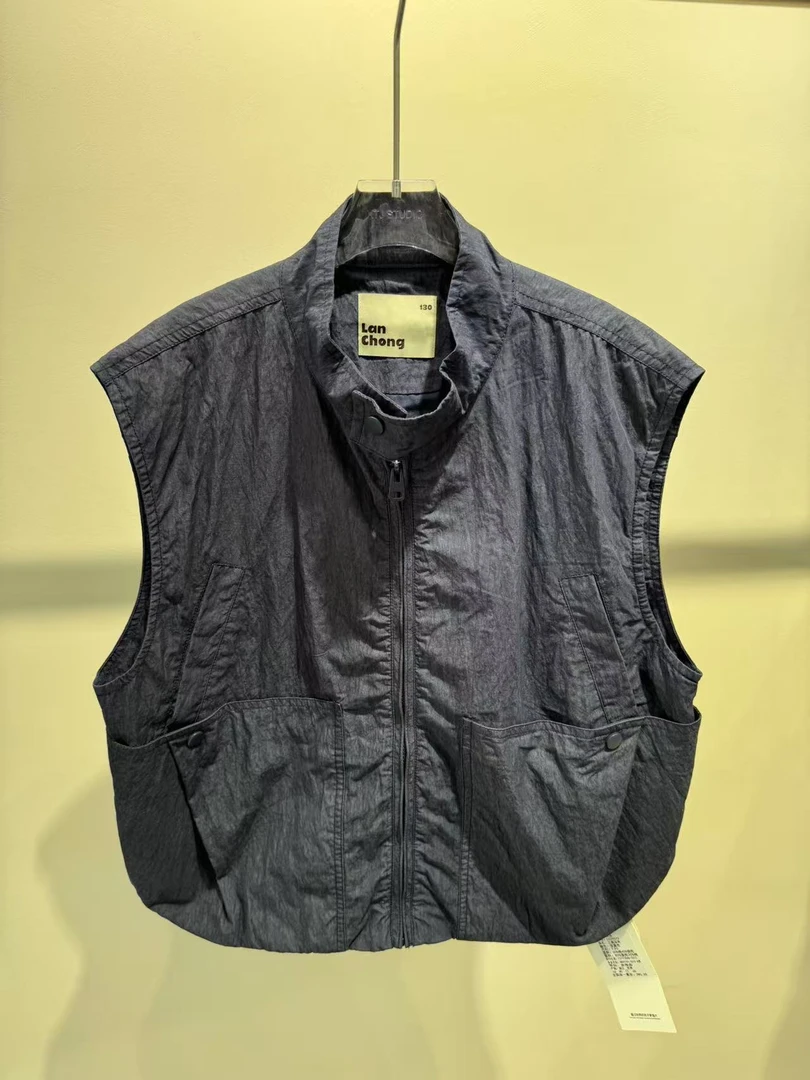 XTJ STUDIO童装 设计师款 LC中大童 工装马夹 新品