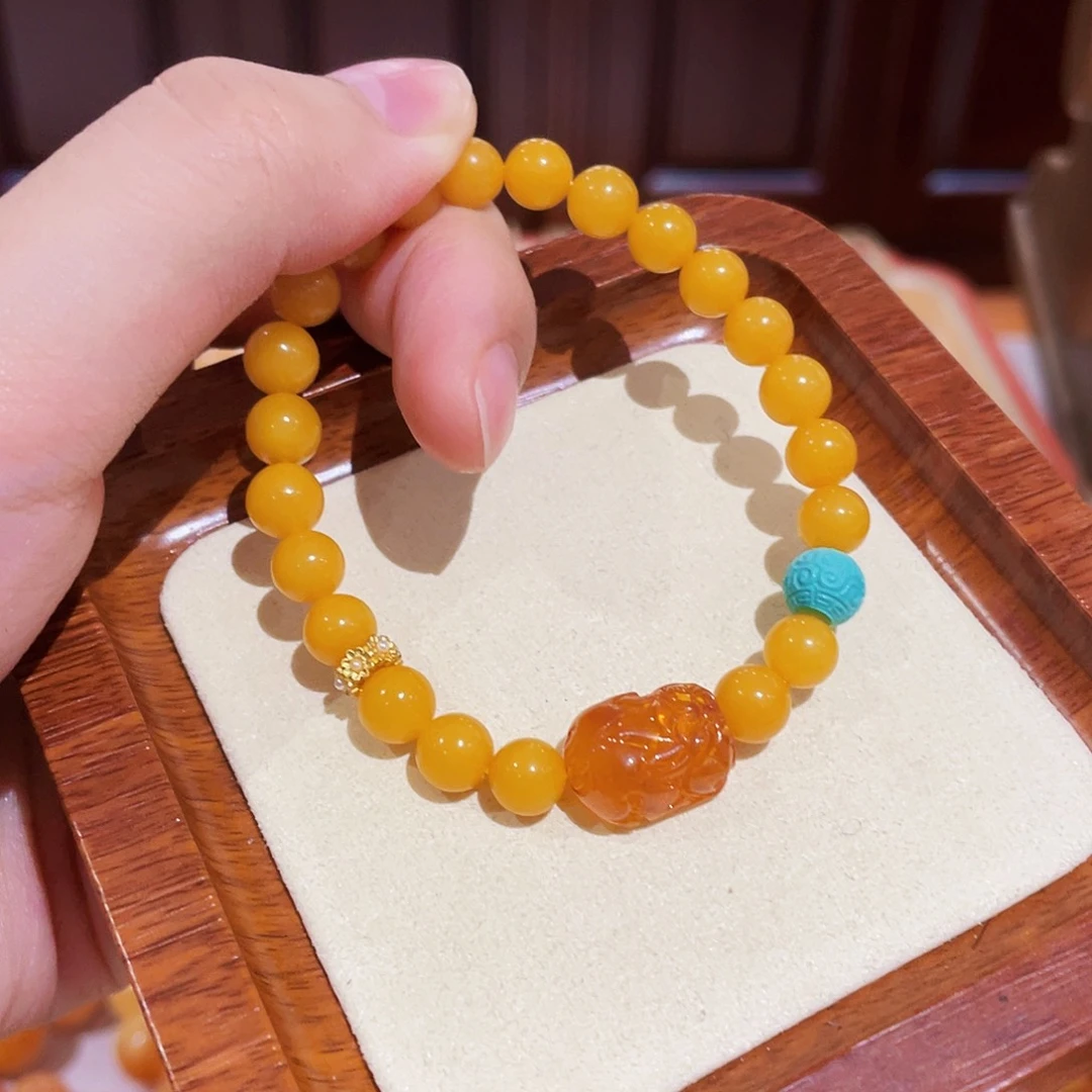 蜜蜡手链未镶嵌手串