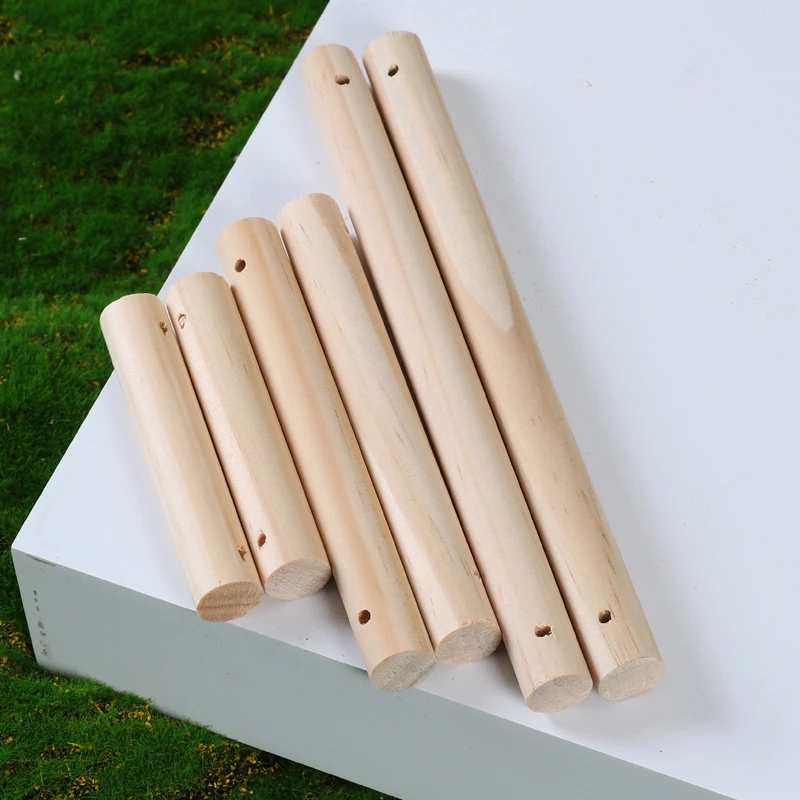 鹦鹉楼梯棒鸟玩具配件宠物爬梯原木色彩色圆木棒小木棍木条