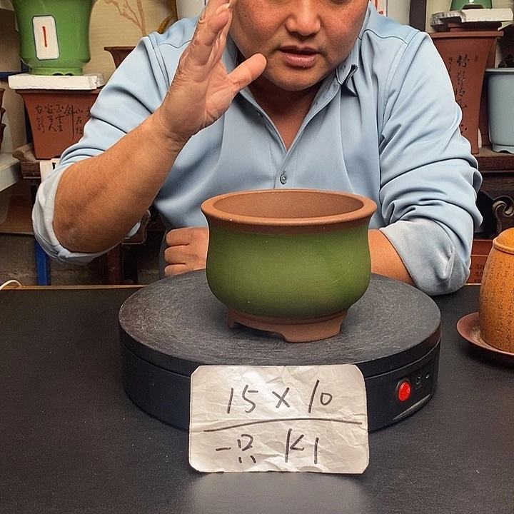 紫砂花盆货号一只K1
