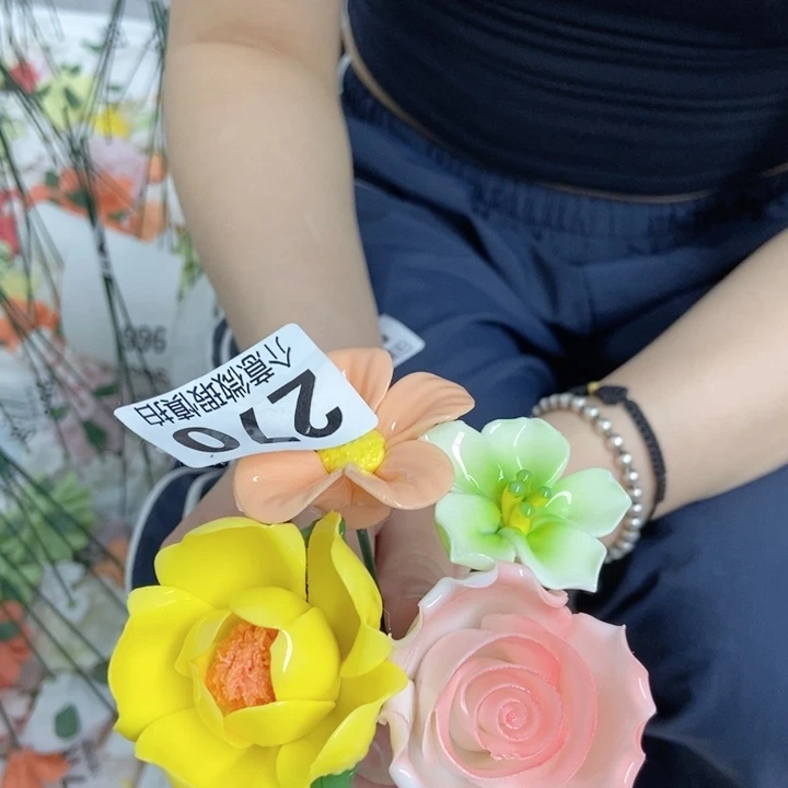 杯手工制作陶瓷花