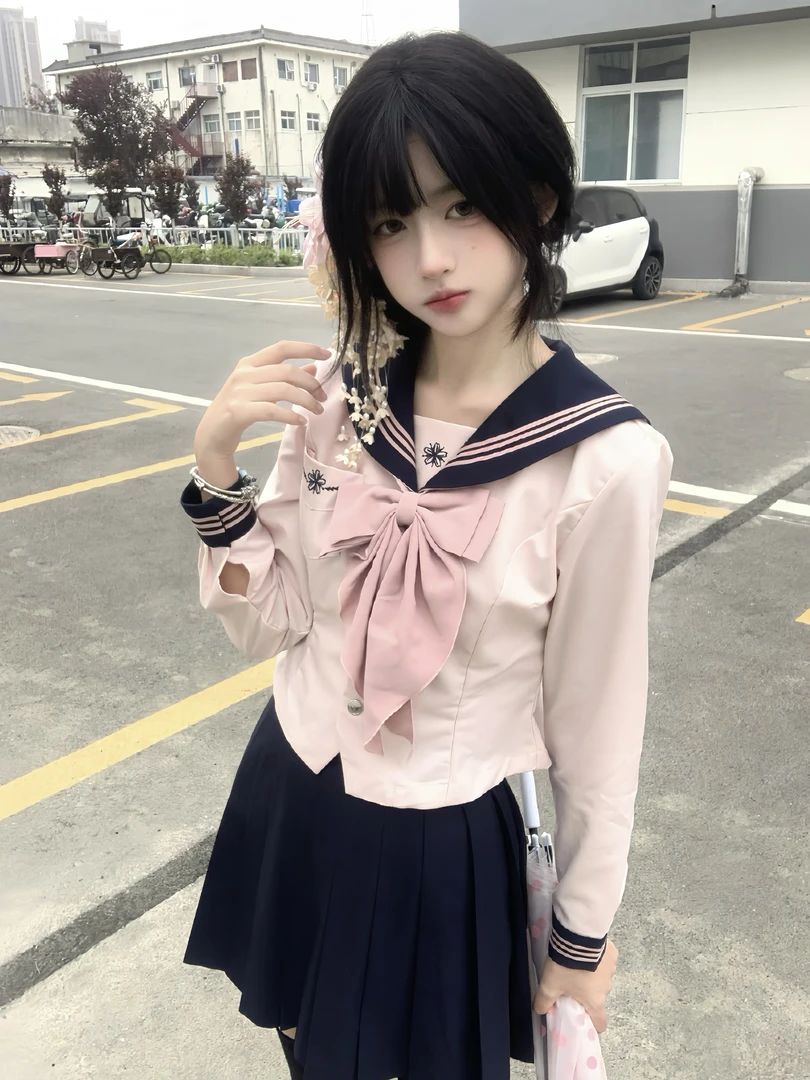 巧所【樱澜中】原创jk制服水手服套装学院风甜美风学生jk制服套装