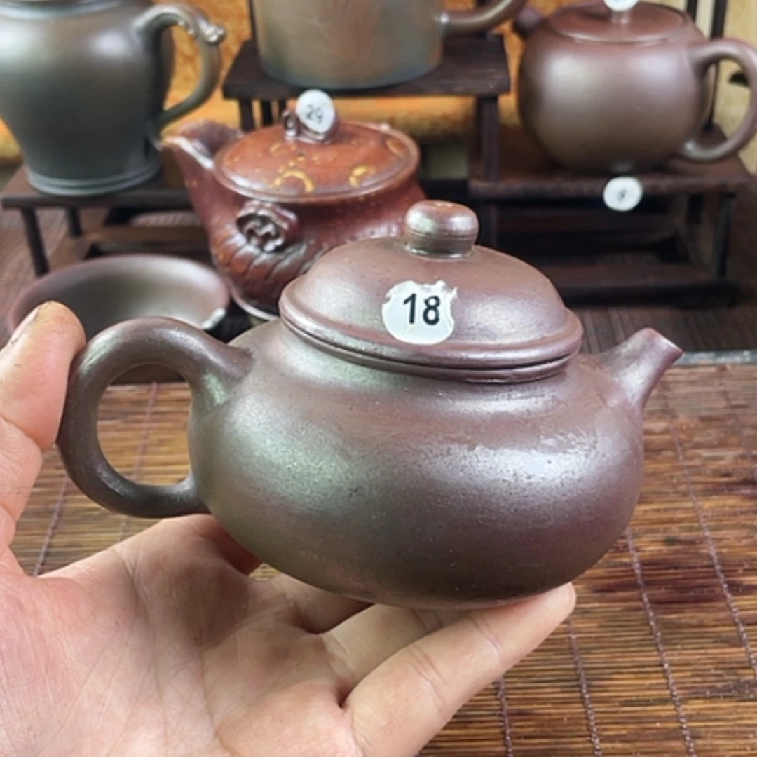 【闪购商品】柴烧茶壶180毫升左右微瑕