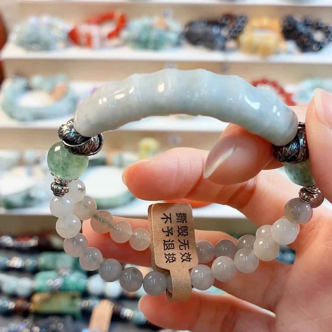 翡翠未镶嵌手链手串