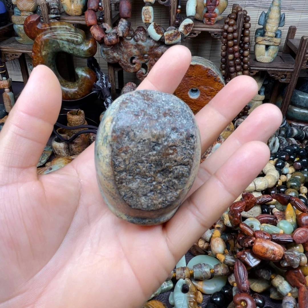 手链未镶嵌岫岩河磨玉（透闪石质玉）