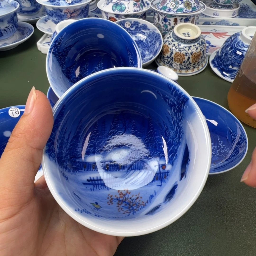 景德镇纯手工纯手绘茶具木木58
