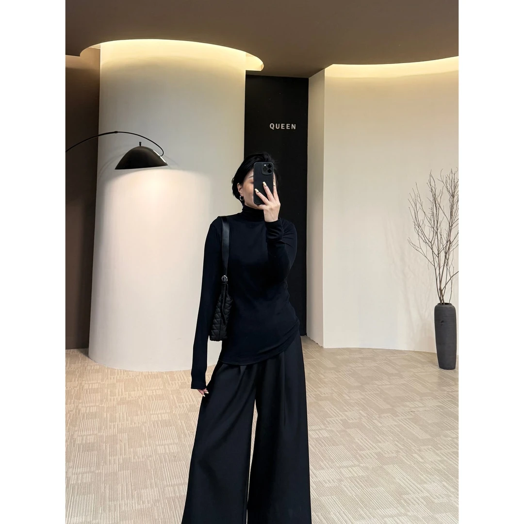 美丽定制极简显瘦高领打底衫160斤以内（23675）