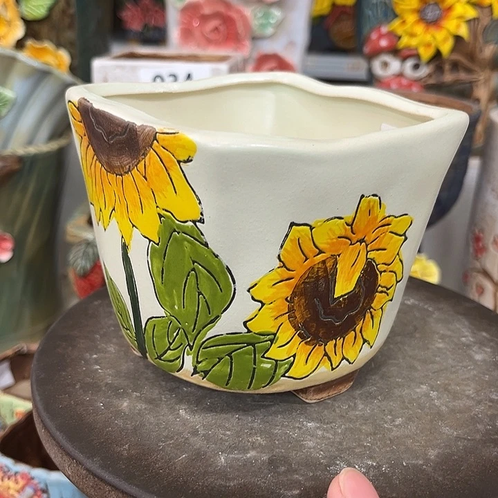 紫砂花盆粗陶材质多肉花盆