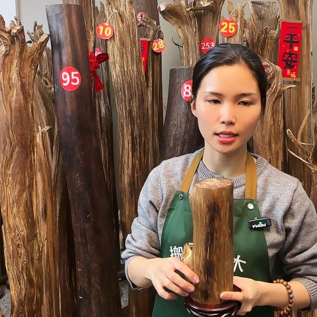 沉香摆件沉香原木工艺品摆件➕底座