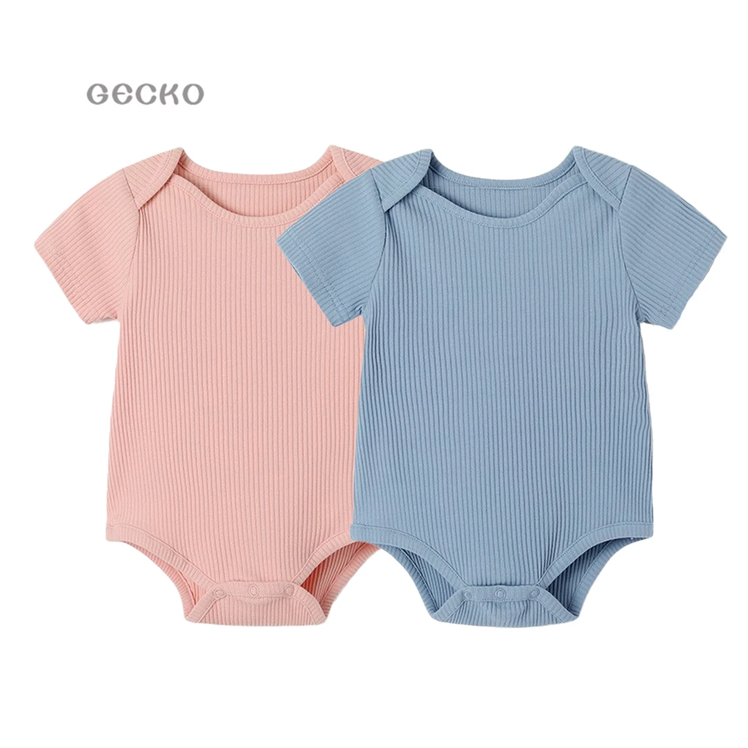 95%棉北欧风包屁衣马卡龙婴儿衣服薄款睡衣新生儿宝宝夏季哈衣