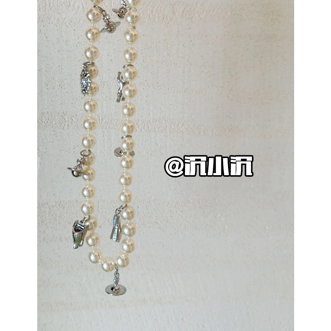 铜合金项链 【土星水滴】简约休闲轻奢高级气质百搭项链X13