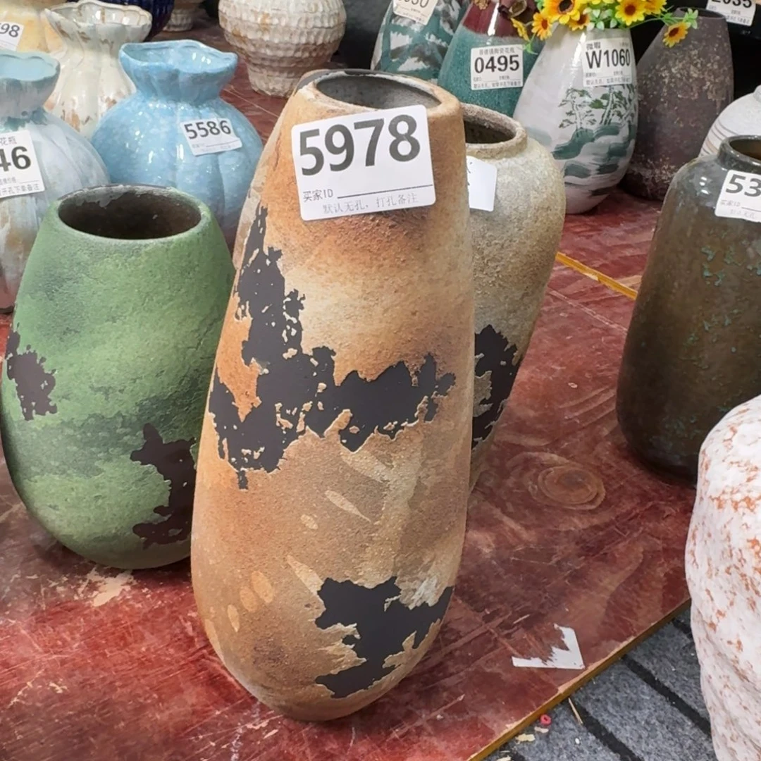 江****景德镇陶瓷景德镇高温花瓶编码5978高38口5默认无孔