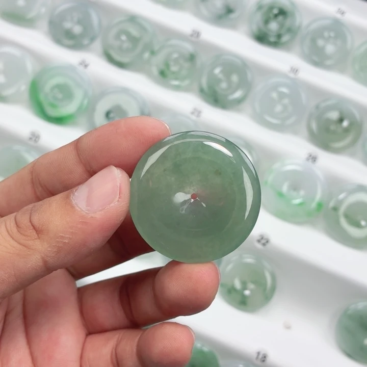 翡翠未镶嵌颈饰缅甸天然A货翡翠38.8-6.0