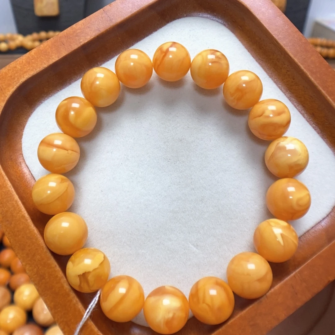 蜜蜡未镶嵌手链蜜蜡