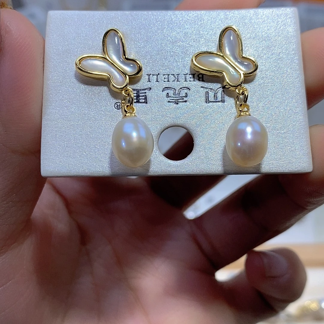 淡水珍珠未镶嵌耳饰