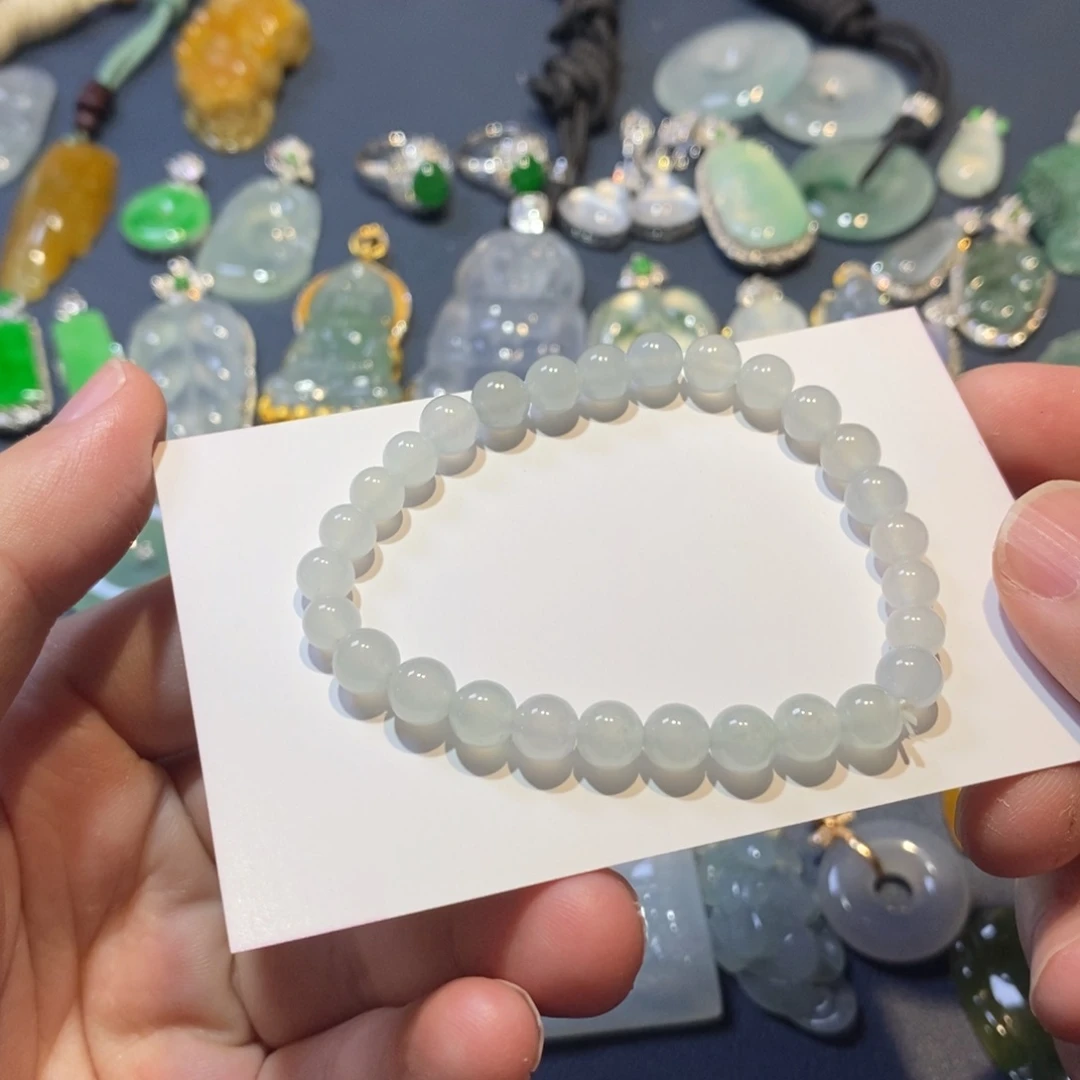 未镶嵌手串翡翠手串