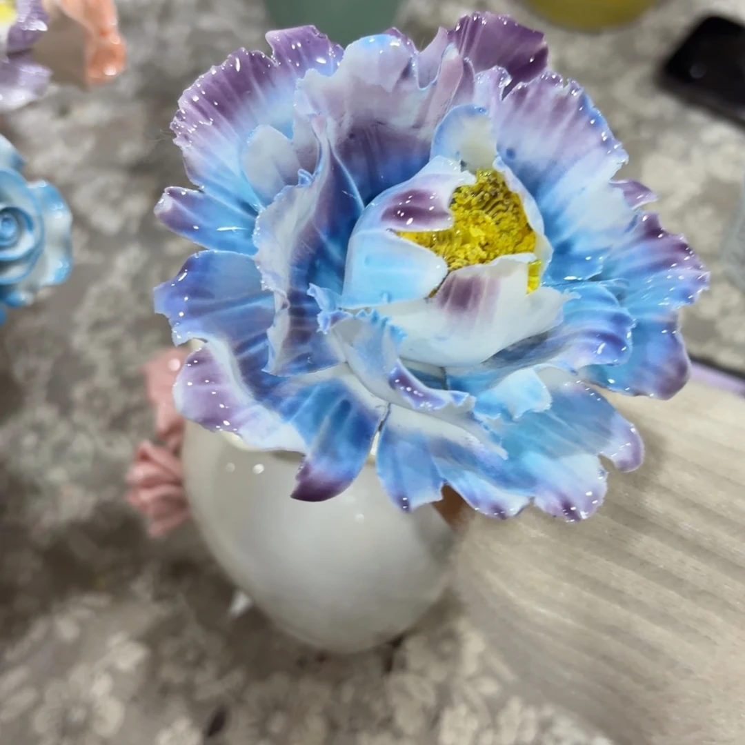 陶瓷花，20元发货，退款拉黑