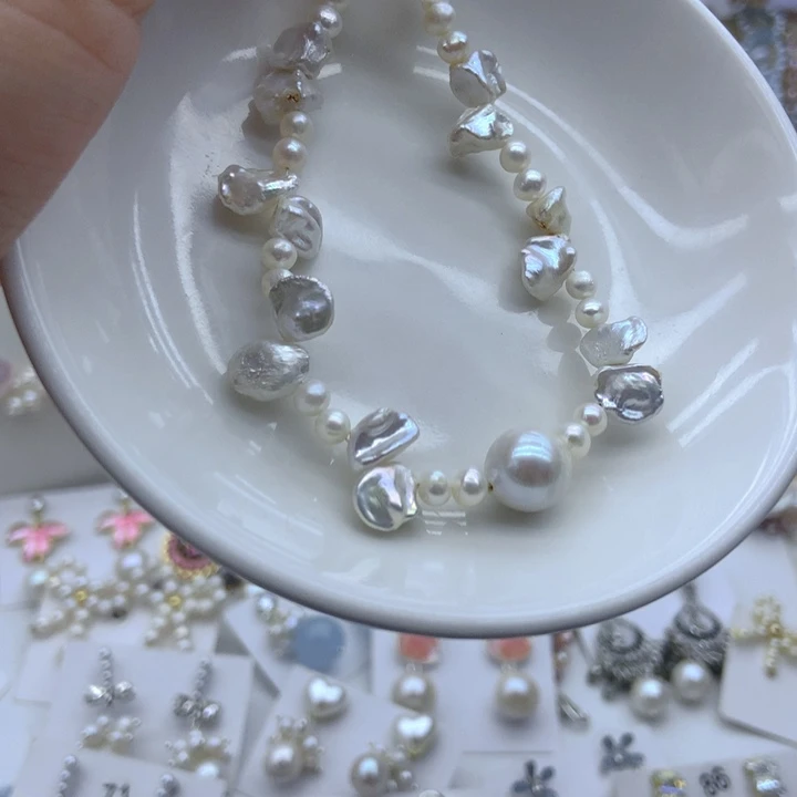 颈饰未镶嵌淡水珍珠