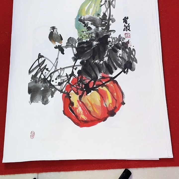 国画张圣敏先生纯手绘作品