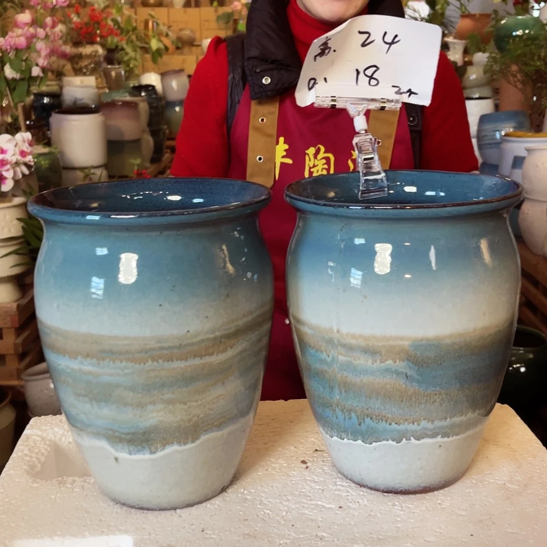 紫砂花盆高度24口径18