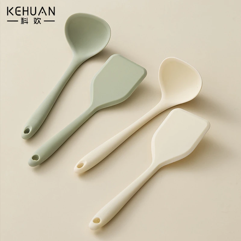 锅铲迷你硅胶铲小号婴儿宝宝辅食工具汤勺家用不粘锅炒菜铲子厨具