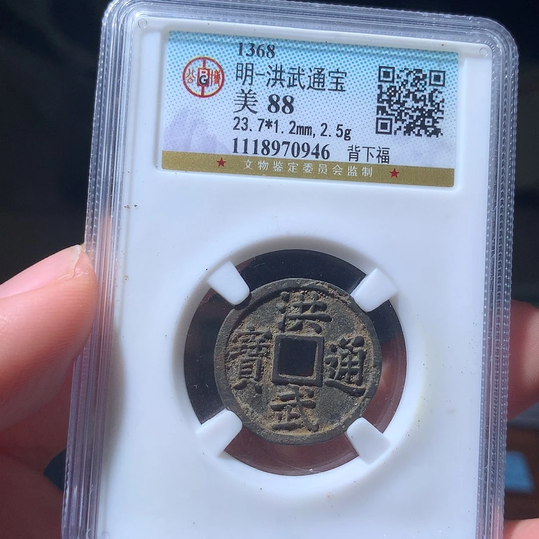 金属QY。洪武通宝88分0946