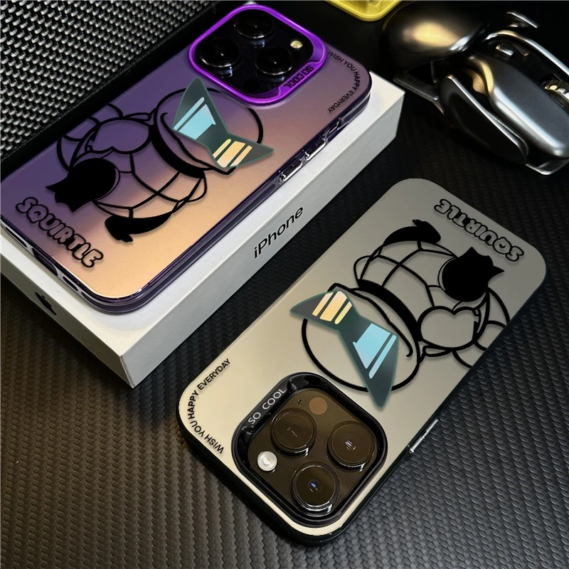 墨镜杰尼龟适用苹果16promax手机壳iPhone15硅胶14保护套17新款12