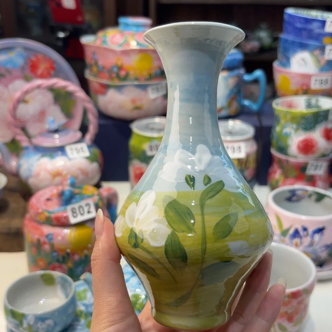 瓷片景德镇手绘高温釉下彩陶瓷茶具