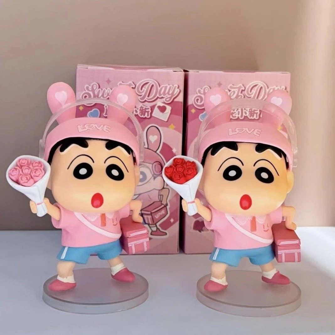 【仪式感520送花小新】情人节礼物摆件女网红蜡笔手办车载生日创意