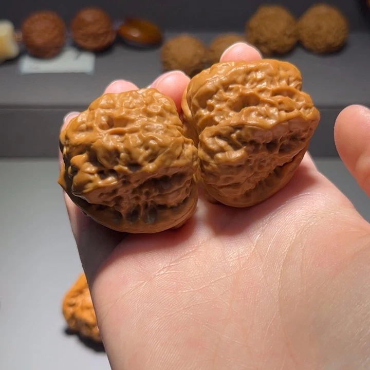 文玩核桃把件角蛙097