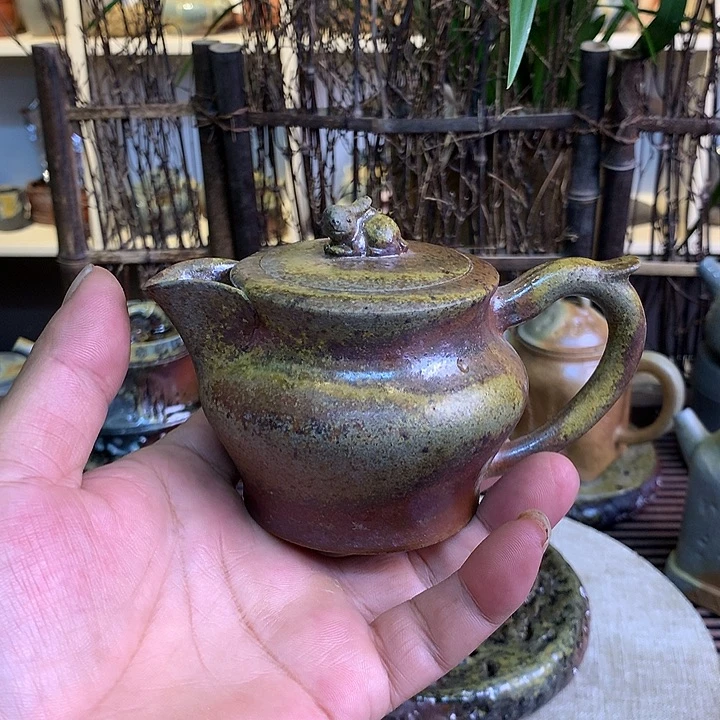 茶壶紫砂纯自然高温裸柴烧