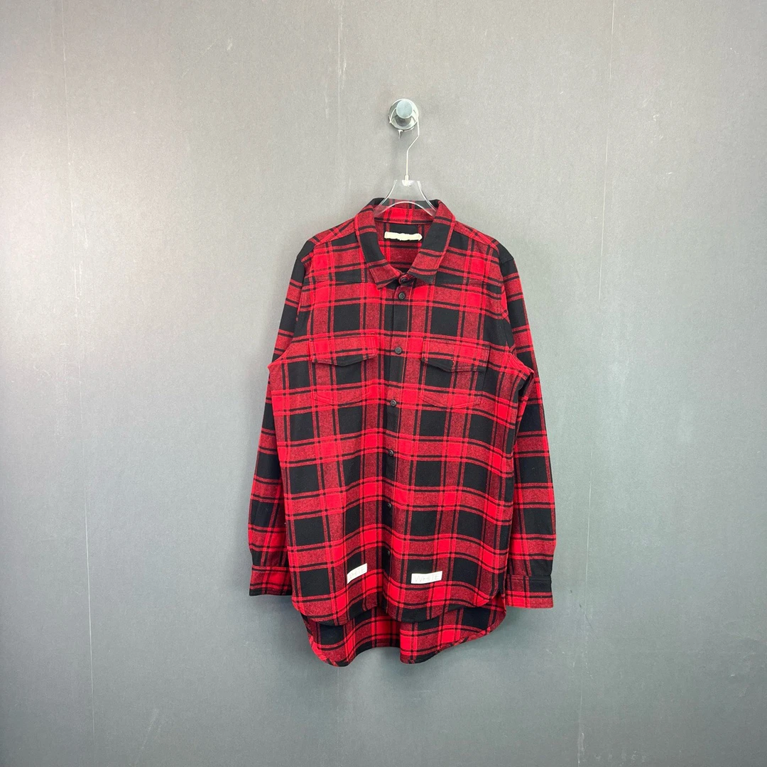 99新 OFF-WHITE M码/街头风格纹拼色宽松外套/10942329