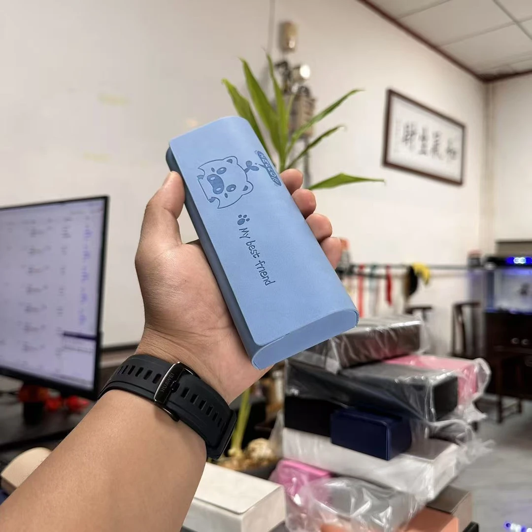 可印logo手工压变皮革防压便携眼镜盒简约设计感200个